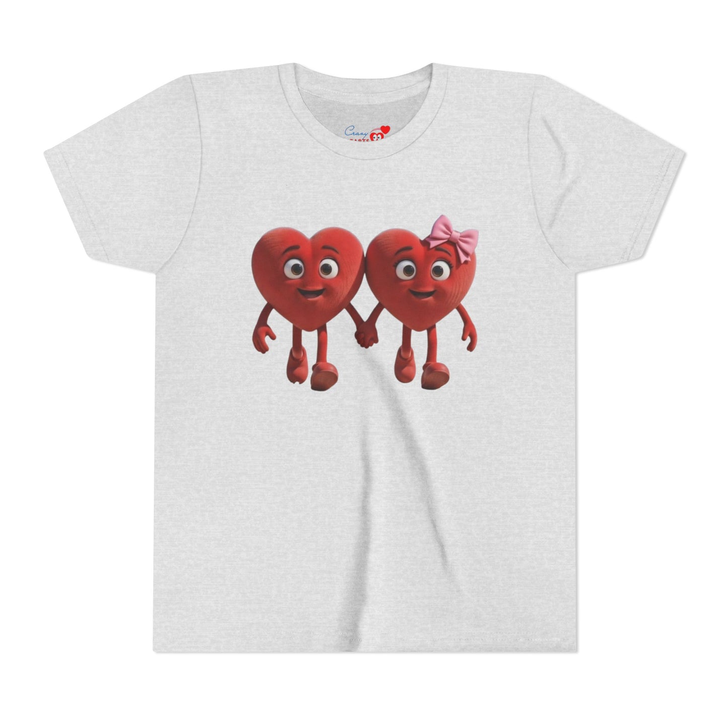 Youth Short Sleeve Hearts Graphic Tee