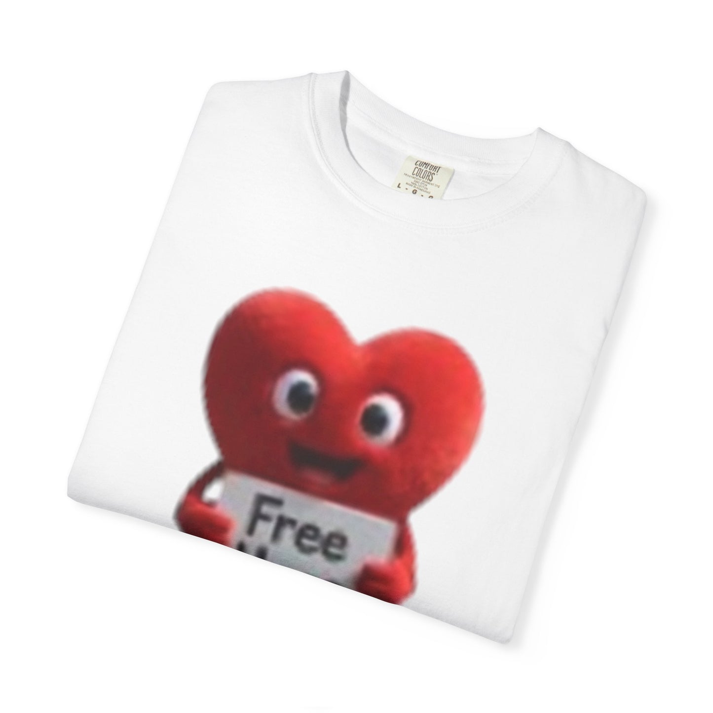 Free Hugs Heart Unisex Garment-Dyed T-shirt