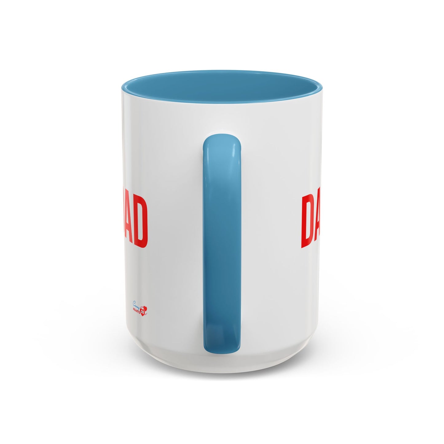 Dad Heart Character Accent Coffee Mug – Funny Valentine's Day Gift (11/15oz)