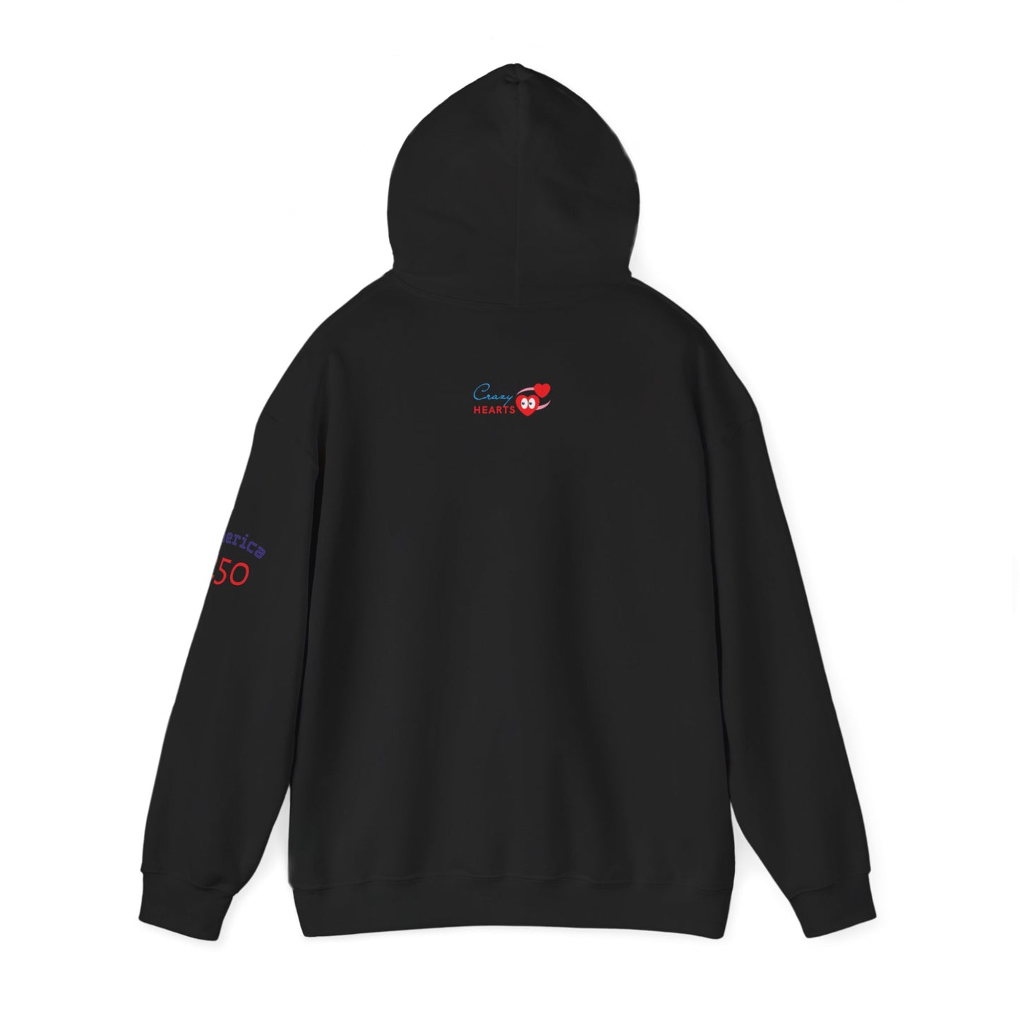 American Flag Brushstroke Hoodie — Patriotic USA Pullover (4th of July, Memorial Day)