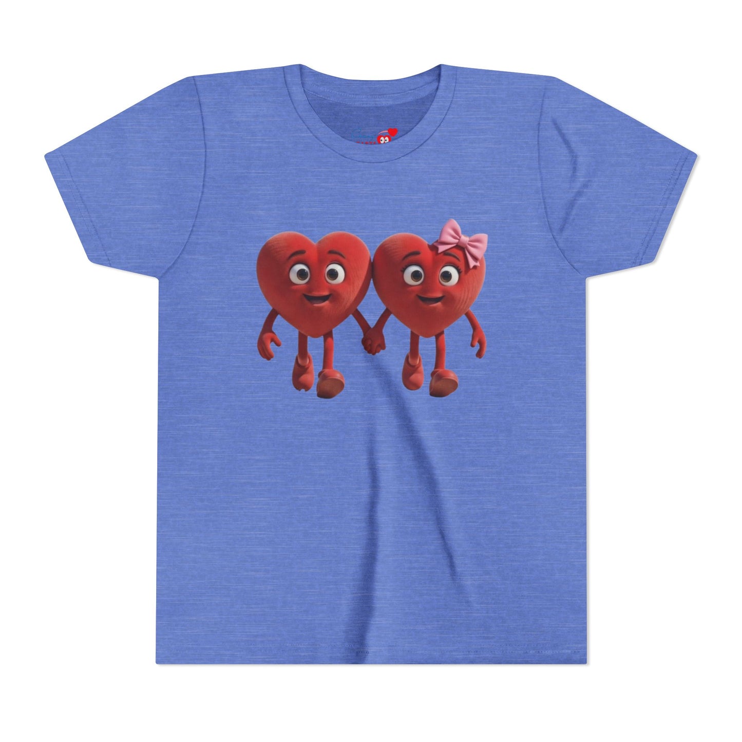 Youth Short Sleeve Hearts Graphic Tee