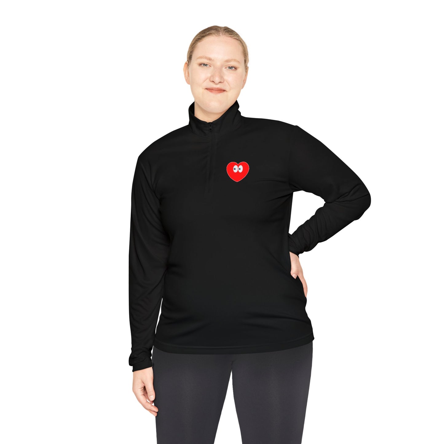 Heart Eyes Quarter-Zip Pullover