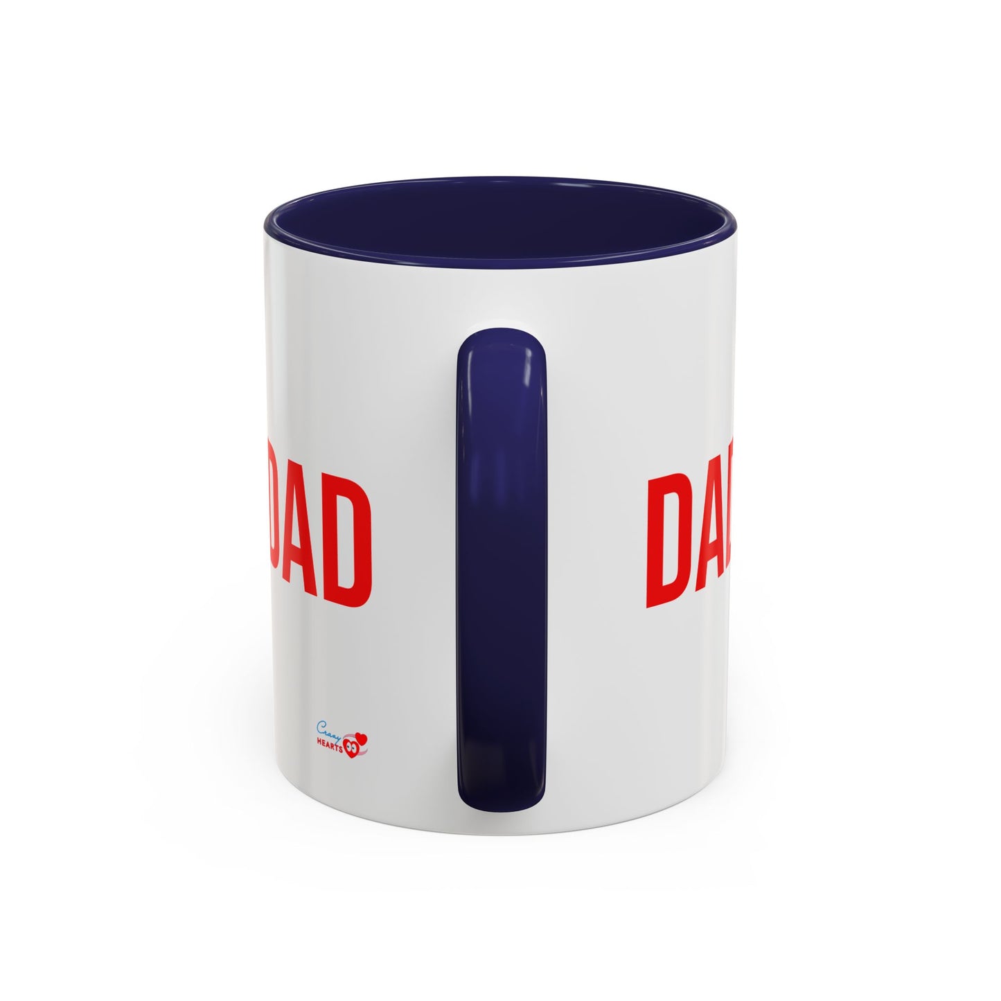 Dad Heart Character Accent Coffee Mug – Funny Valentine's Day Gift (11/15oz)