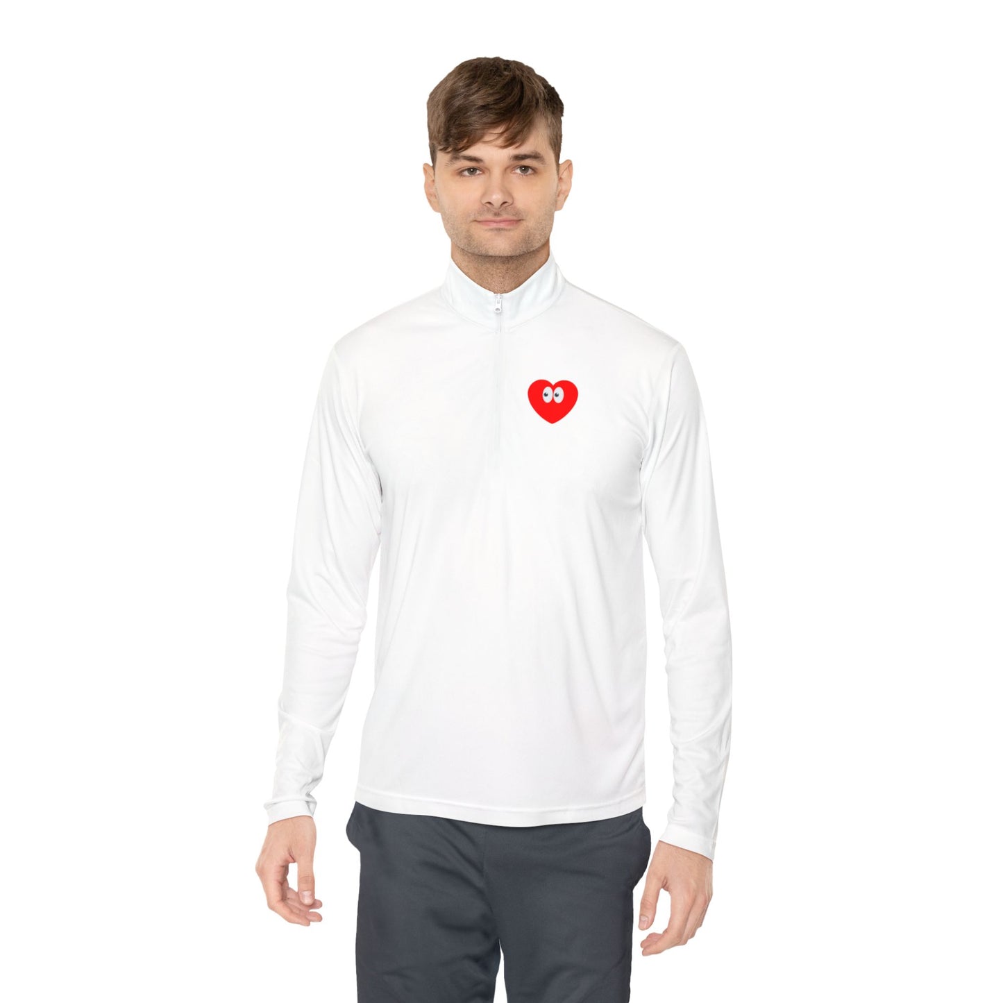 Heart Eyes Quarter-Zip Pullover