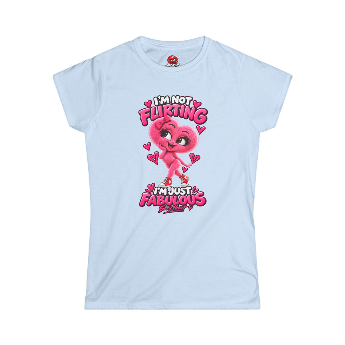 Sexy Heart Women's Graphic T-Shirt | Crazy Hearts USA