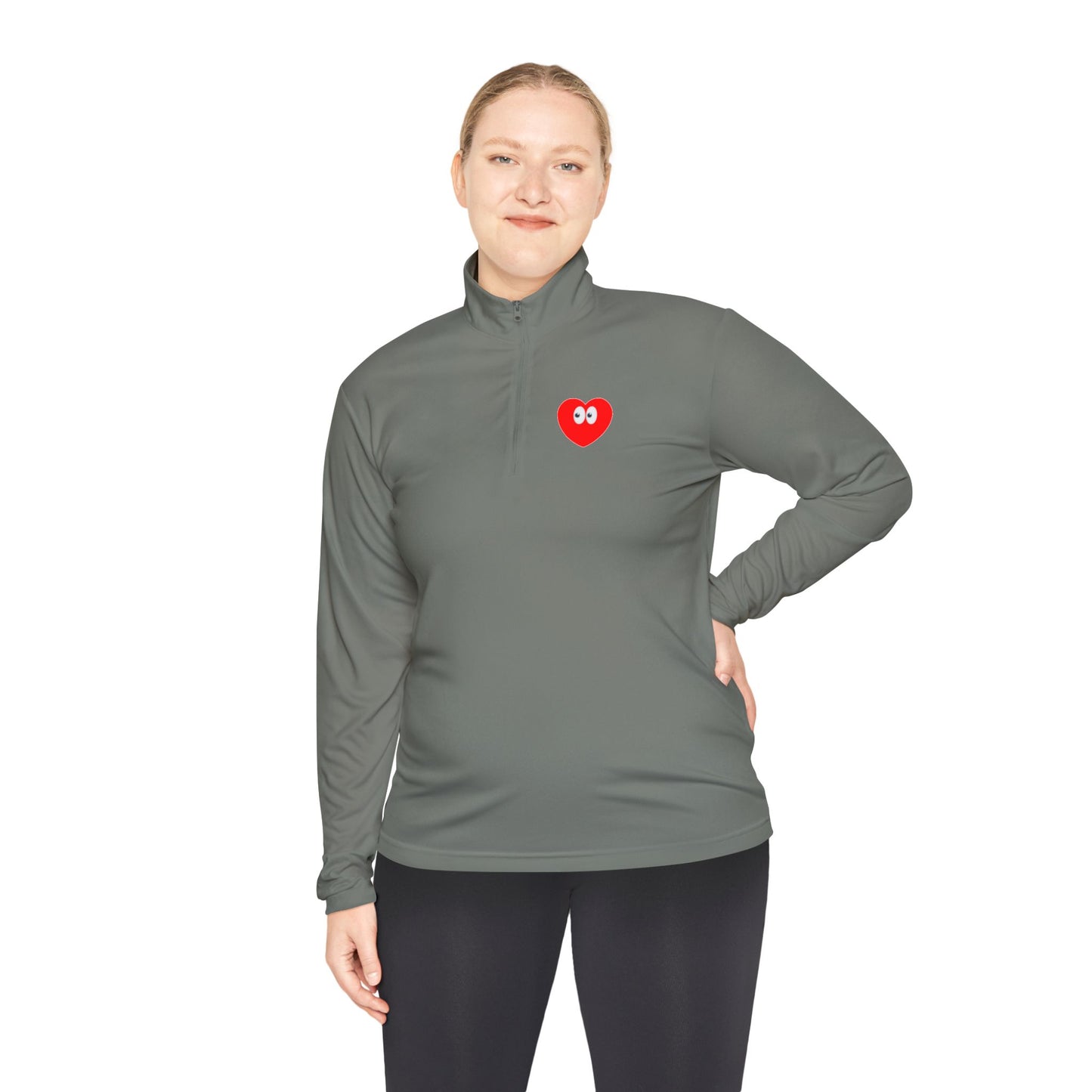 Heart Eyes Quarter-Zip Pullover