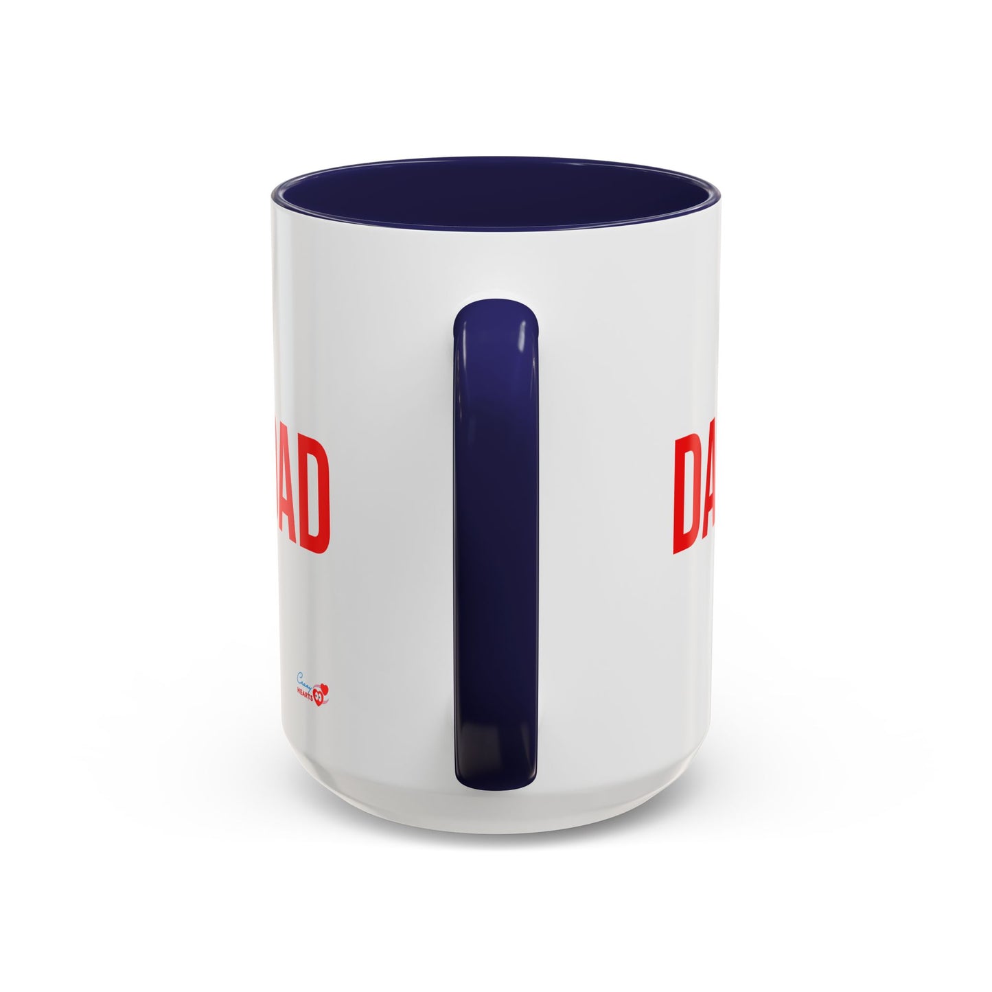 Dad Heart Character Accent Coffee Mug – Funny Valentine's Day Gift (11/15oz)