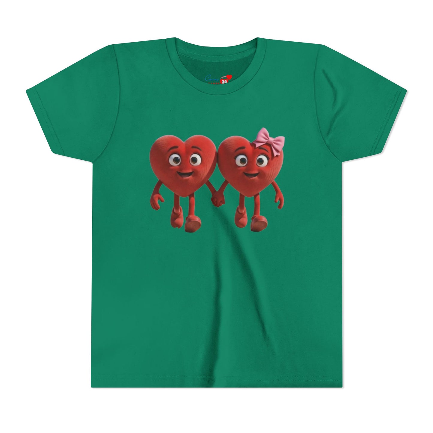 Youth Short Sleeve Hearts Graphic Tee