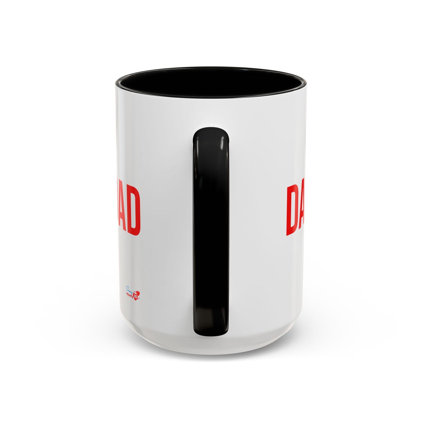 Dad Heart Character Accent Coffee Mug – Funny Valentine's Day Gift (11/15oz)