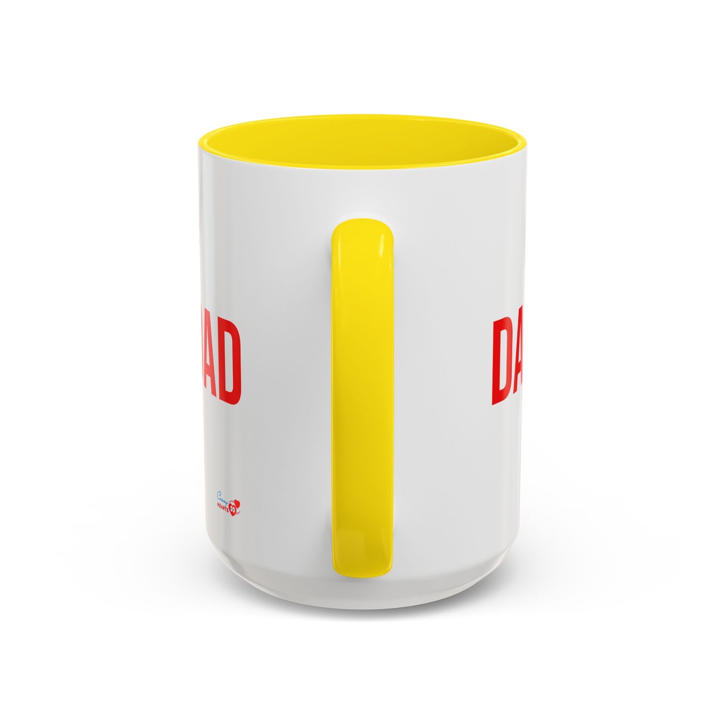 Dad Heart Character Accent Coffee Mug – Funny Valentine's Day Gift (11/15oz)