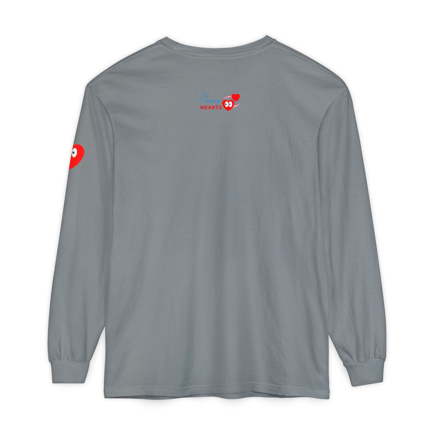 Grateful Long Sleeve T‑Shirt — Cozy Heart Graphic, Casual Gratitude Tee