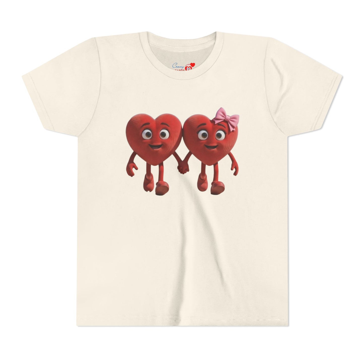 Youth Short Sleeve Hearts Graphic Tee