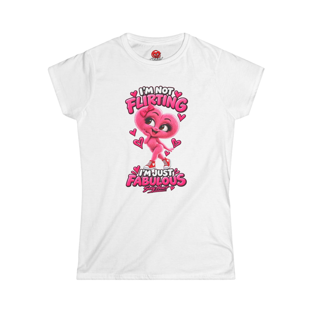 Sexy Heart Women's Graphic T-Shirt | Crazy Hearts USA