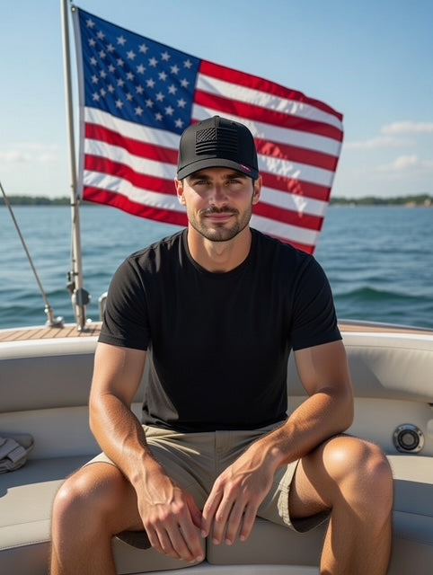 American Flag Hat – 3D Embroidered Patriotic Cap