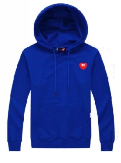 Embroidered Heart Hoodie | Crazy Hearts USA
