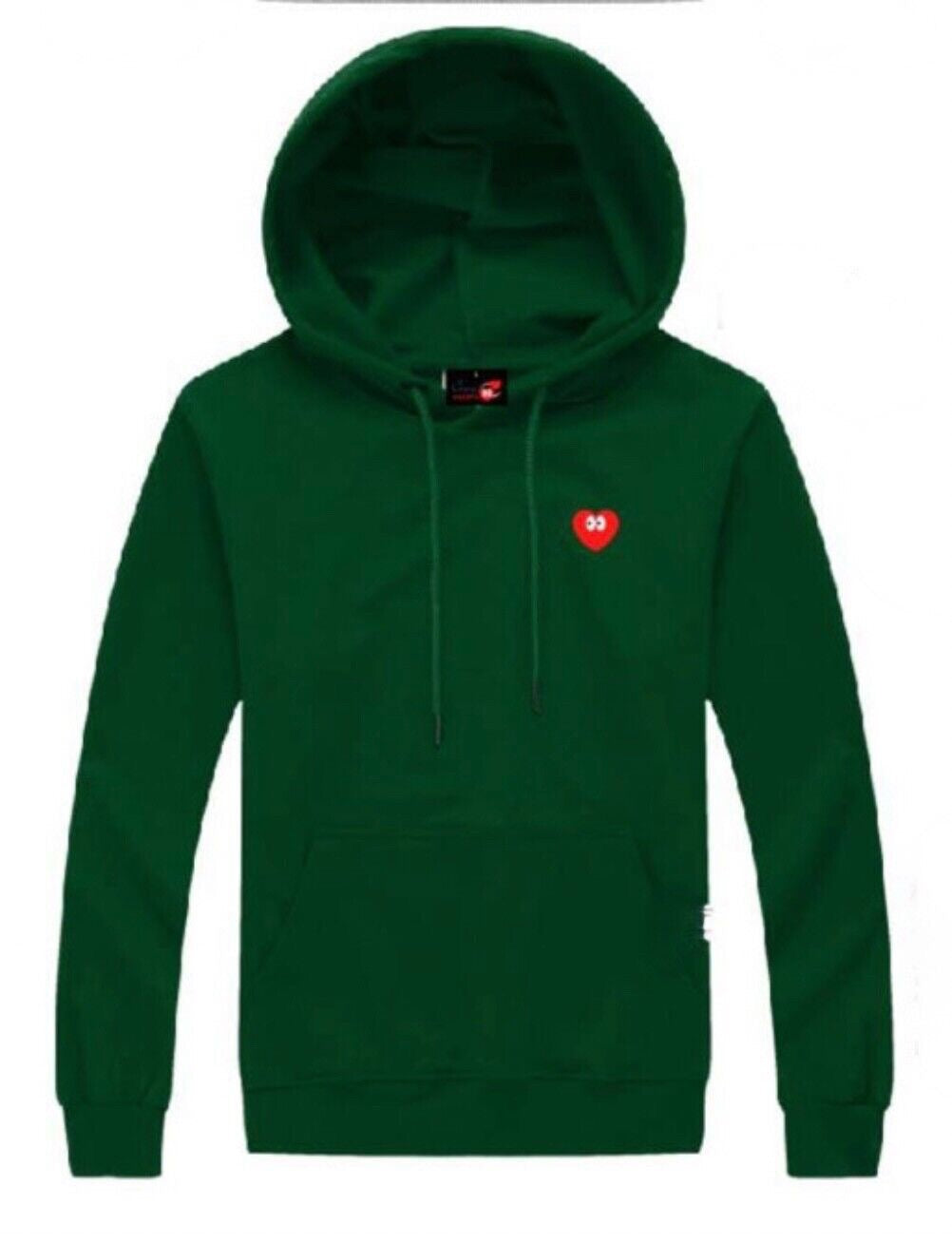 Embroidered Heart Hoodie | Crazy Hearts USA