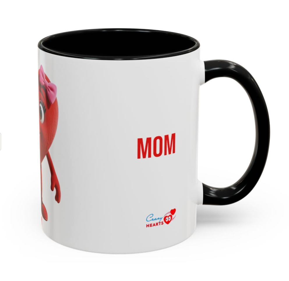 Mom Heart Coffee Mug (11, 15oz)