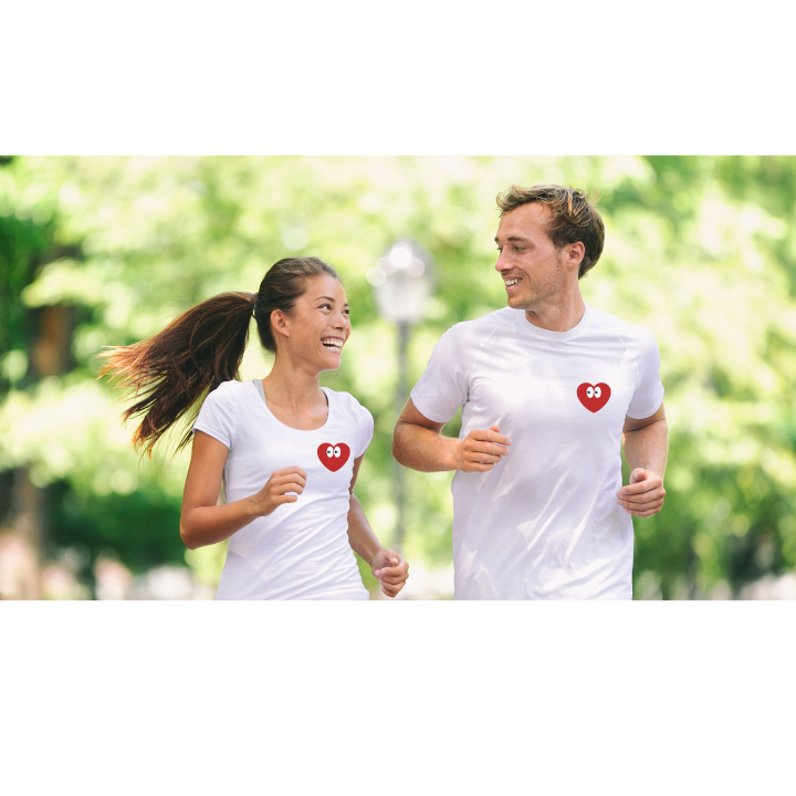 Embroidered Heart Eyes T-Shirt – Premium Cotton Tee